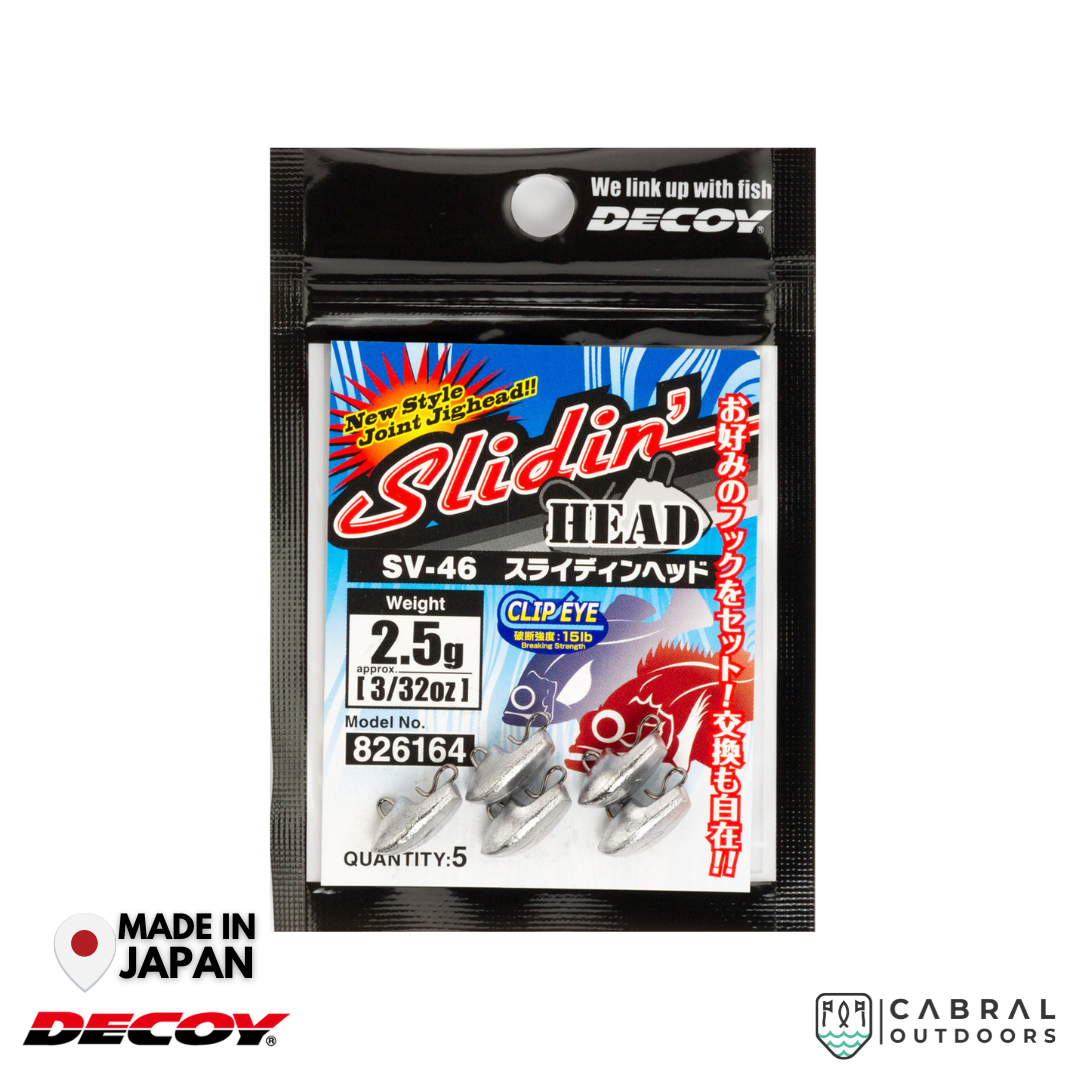 Decoy SV-46 Sliding Head | 2g-5g Jig Head Decoy Cabral Outdoors