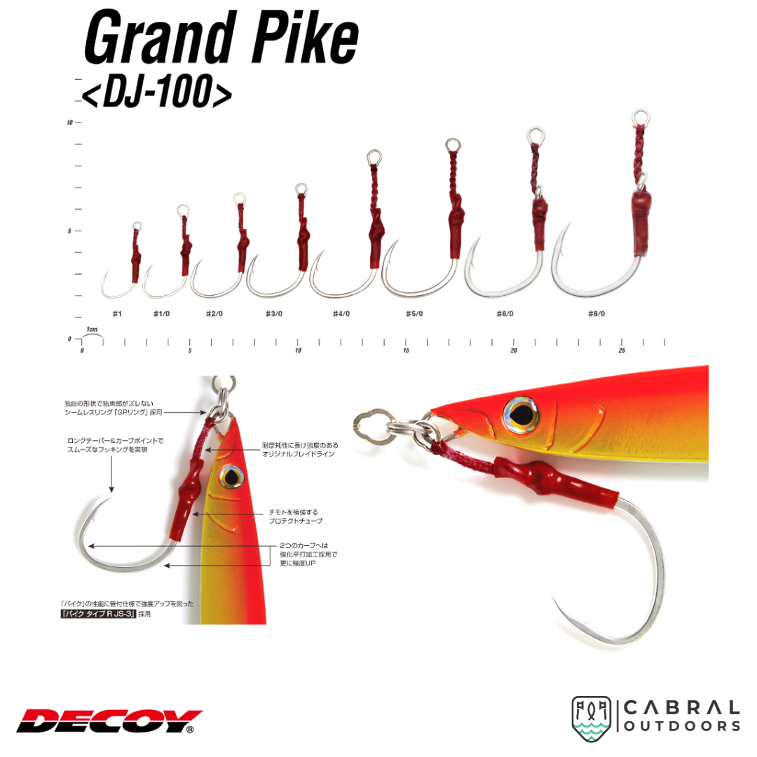 Decoy DJ-100 Grand Pike| #1-#8/0 Assist Hooks Decoy Cabral Outdoors