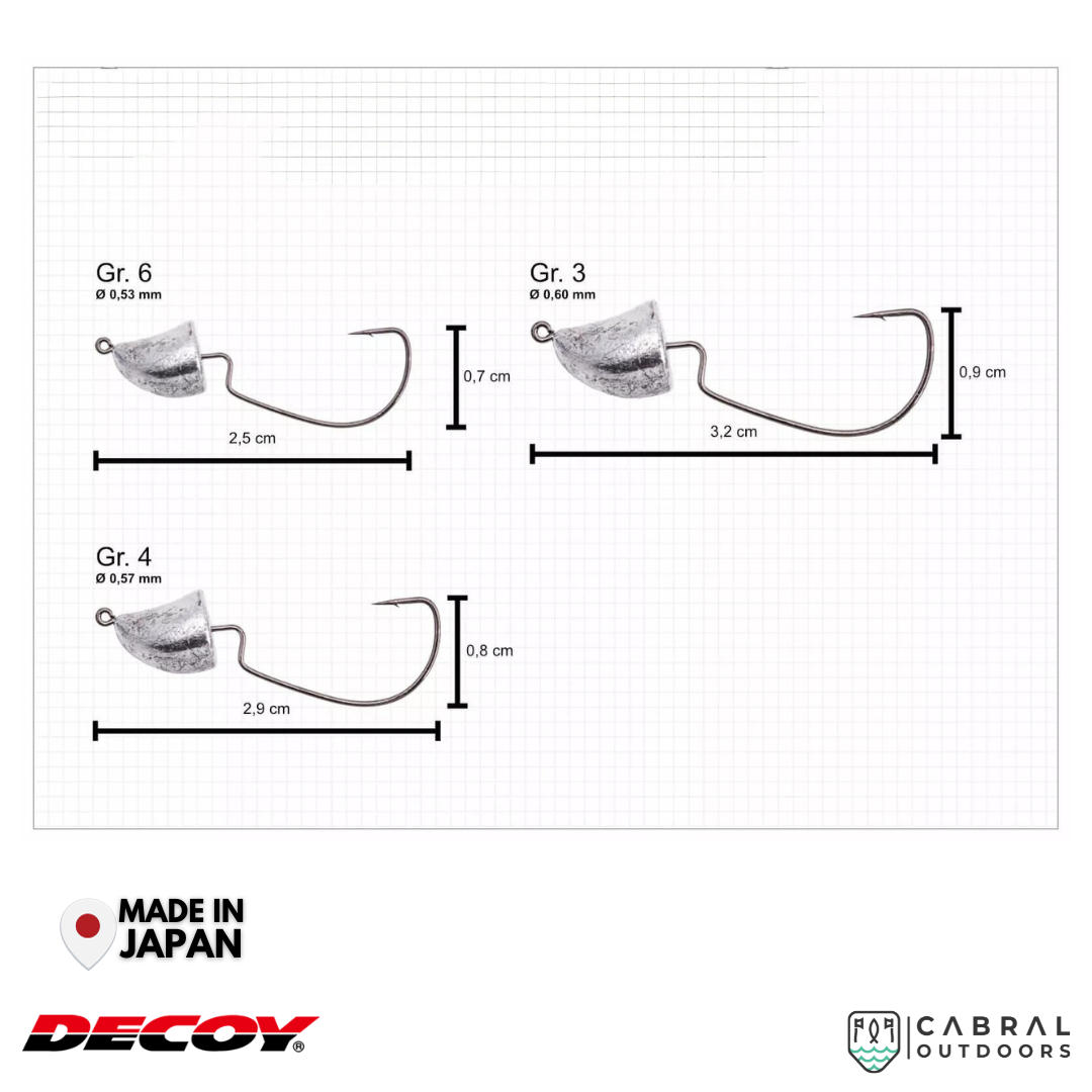 Decoy SV-38 Violence Jighead| #3-#6 | 1.8g-3.5g Jig Head Decoy Cabral Outdoors