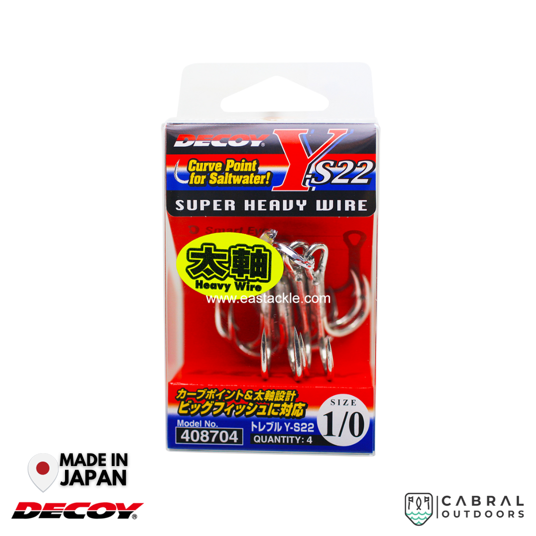 Decoy Y-S22 Treble Hook | #8-#5/0 Treble Hooks Decoy Cabral Outdoors