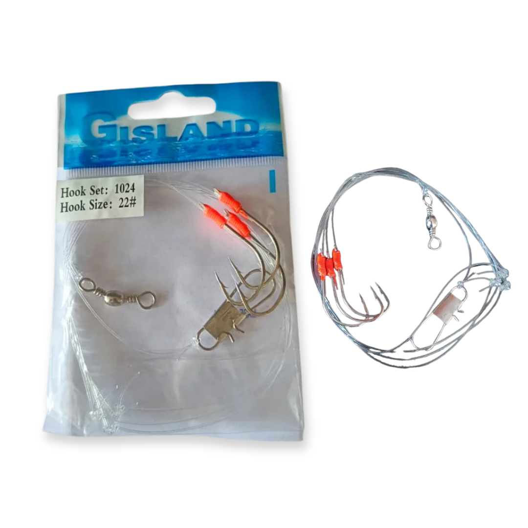 Gisland Bait-Catching Wire Fishing Rig | Size:#10-#22