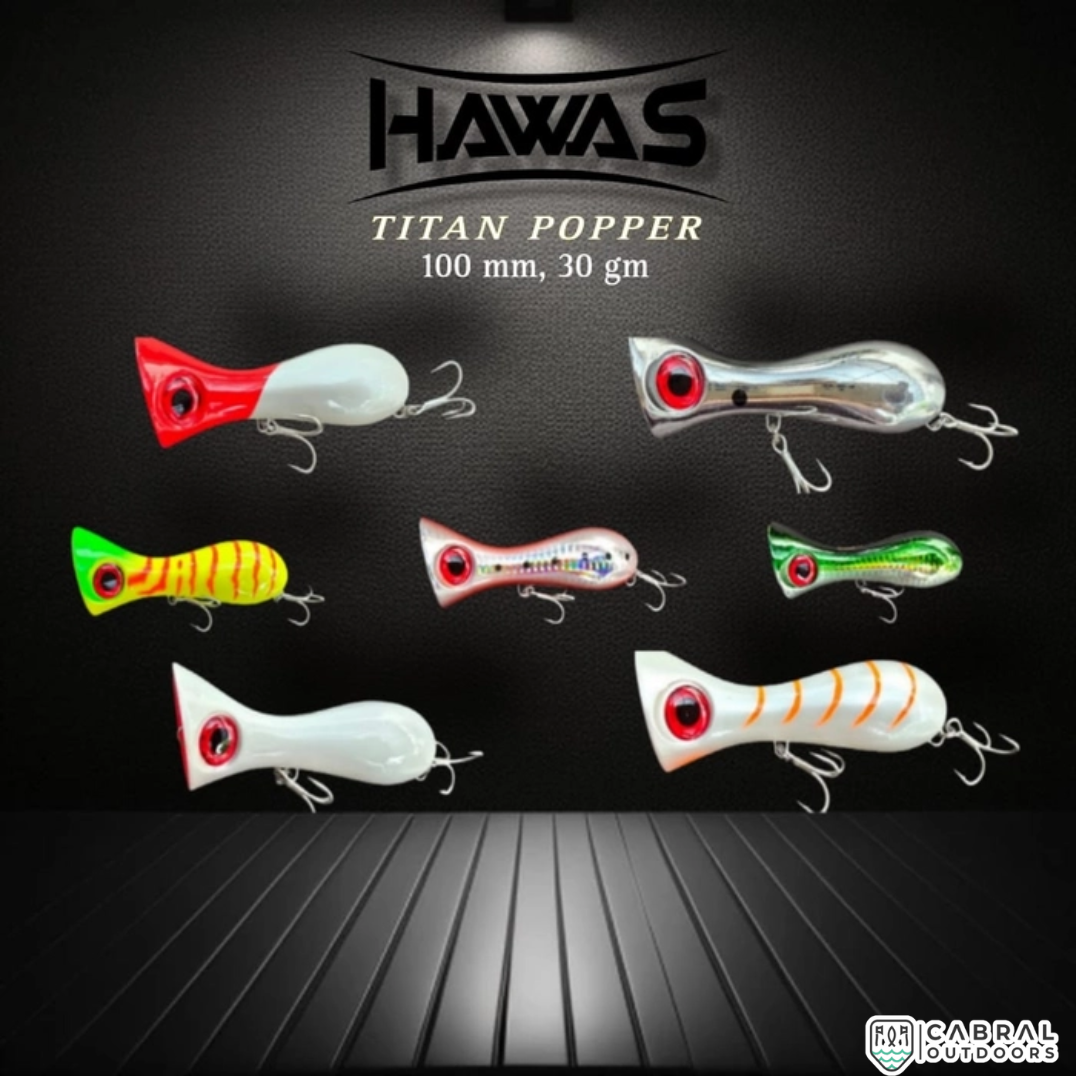 Hawas Titan Popper |100mm| 30g Popper Hawas Cabral Outdoors