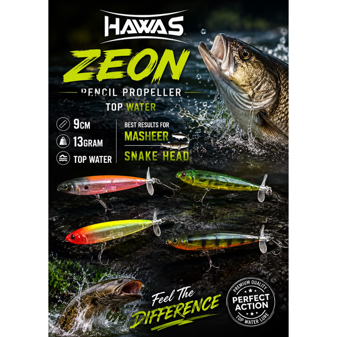 Hawas Zeon Hard Lures|9cm|13g Sinking Minnow Hawas Cabral Outdoors