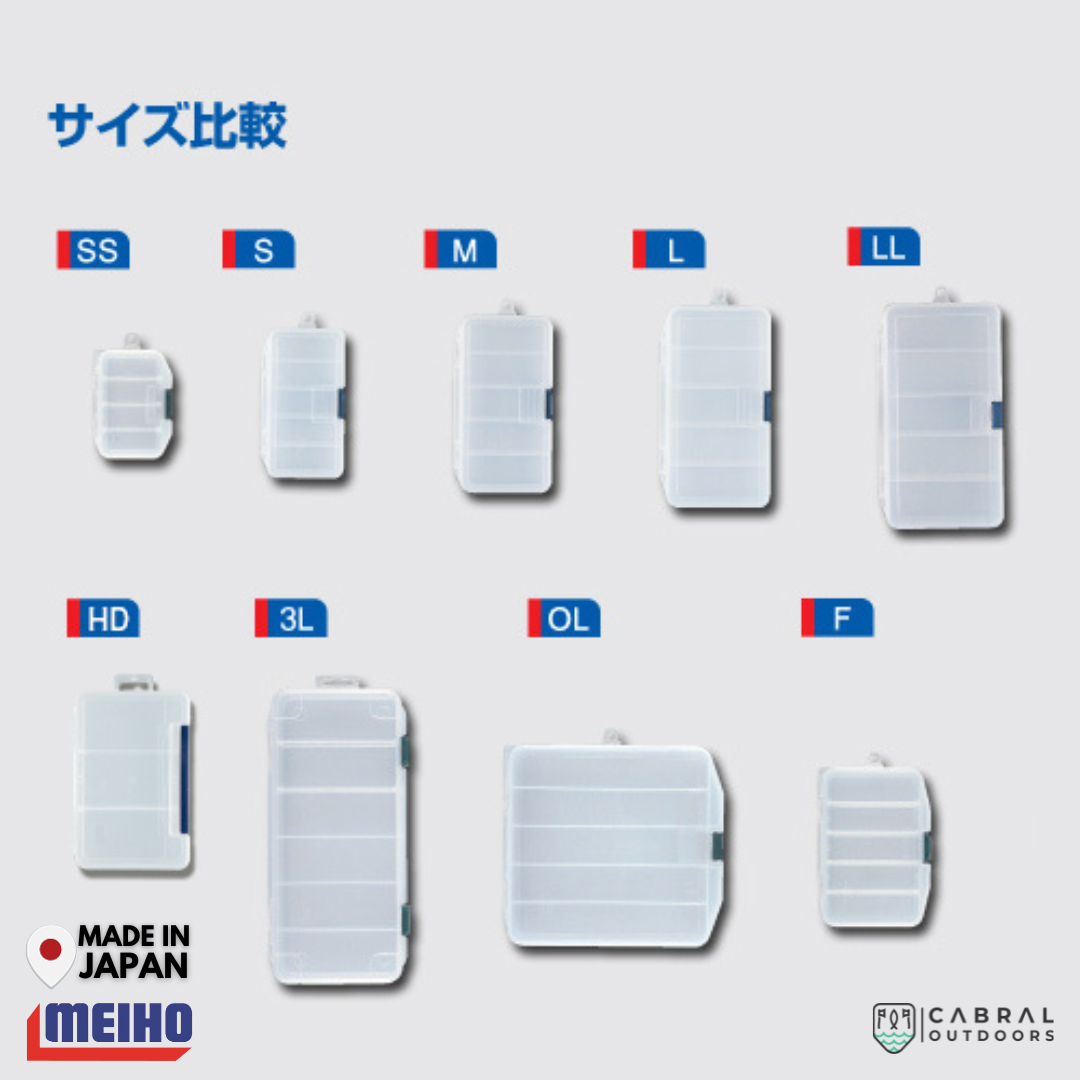 Meiho Lure Case LL | 5 Compartments Tackle Box Tackle Box Meiho Cabral Outdoors