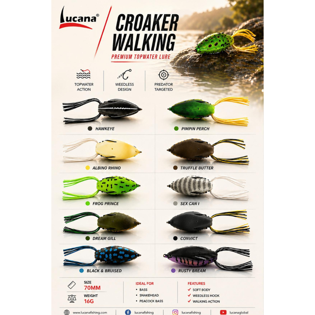Lucana Croaker Walking Frog | 70mm | 16g
