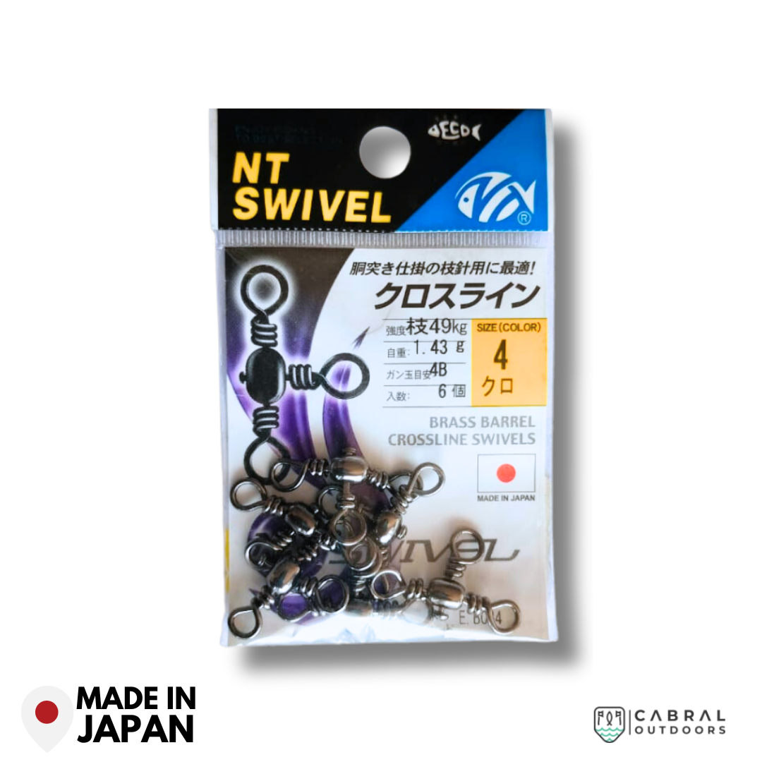NT Brass Barrel Crossline Swivels | Size: 2-2/0 Swivel NT Swivel Cabral Outdoors