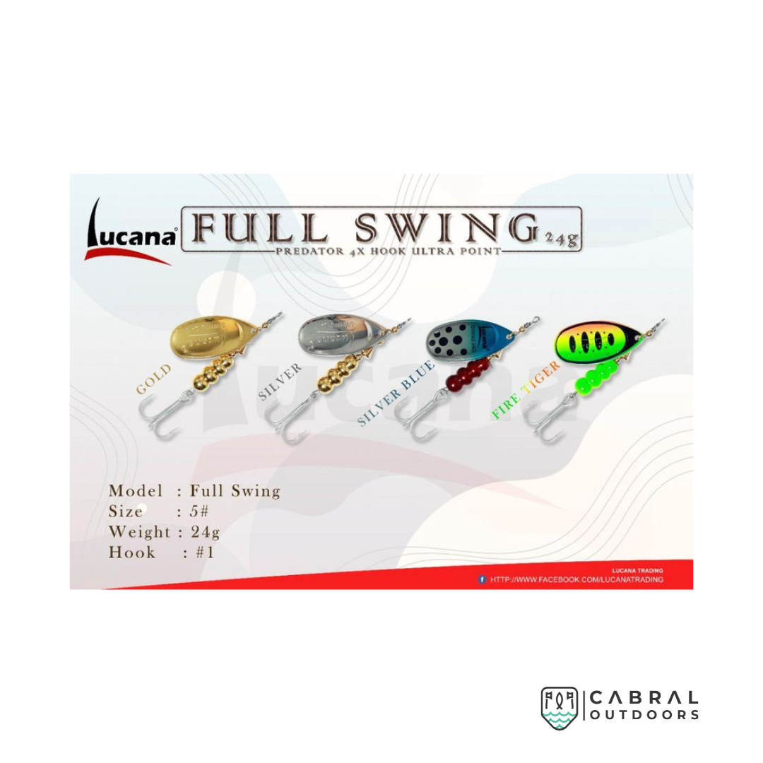 Lucana Full Swing Spinner Lure | Size : 5 | 24g Spinners Lucana Cabral Outdoors