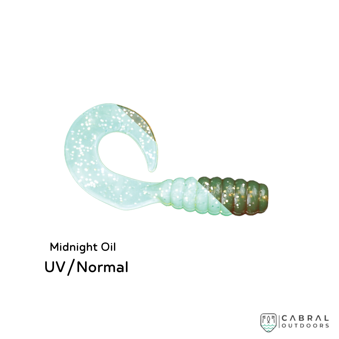 Zman GrubZ 3.5inch | 6pcs/pkt | 2.38g Curly Tail Zman Cabral Outdoors