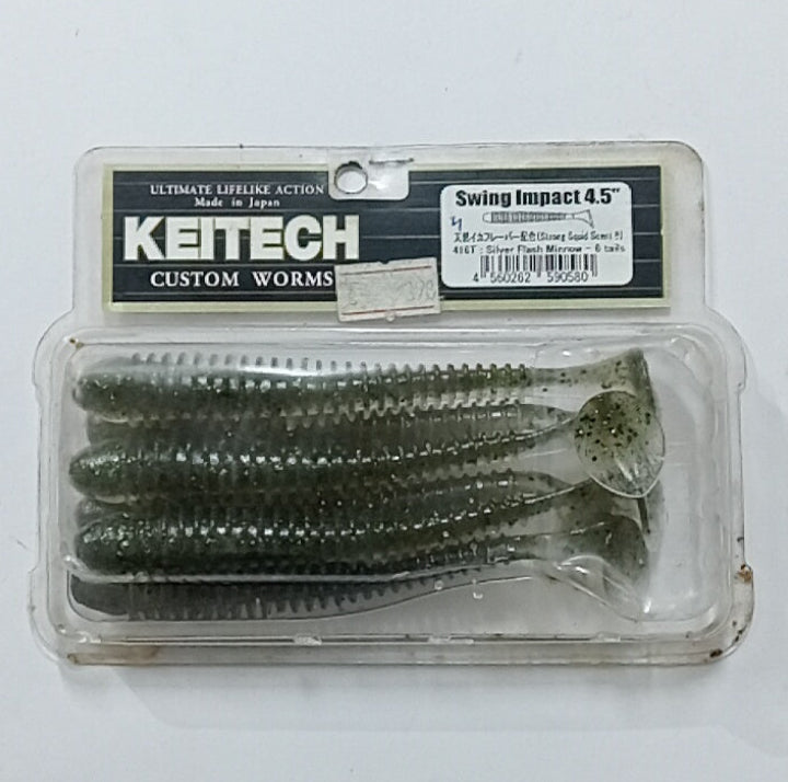 (Stock Clearance) Keitech Swing Impact 4.5 inch Custom Worms | 6 Tails per pack