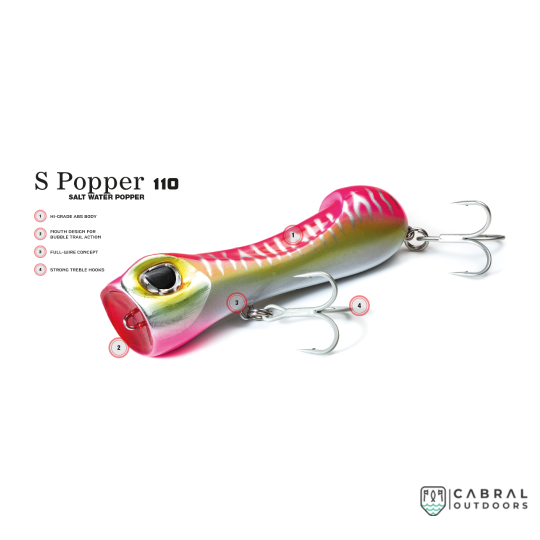 Molix S Popper 110 | Size: 11 cm | 38g Popper Molix Cabral Outdoors