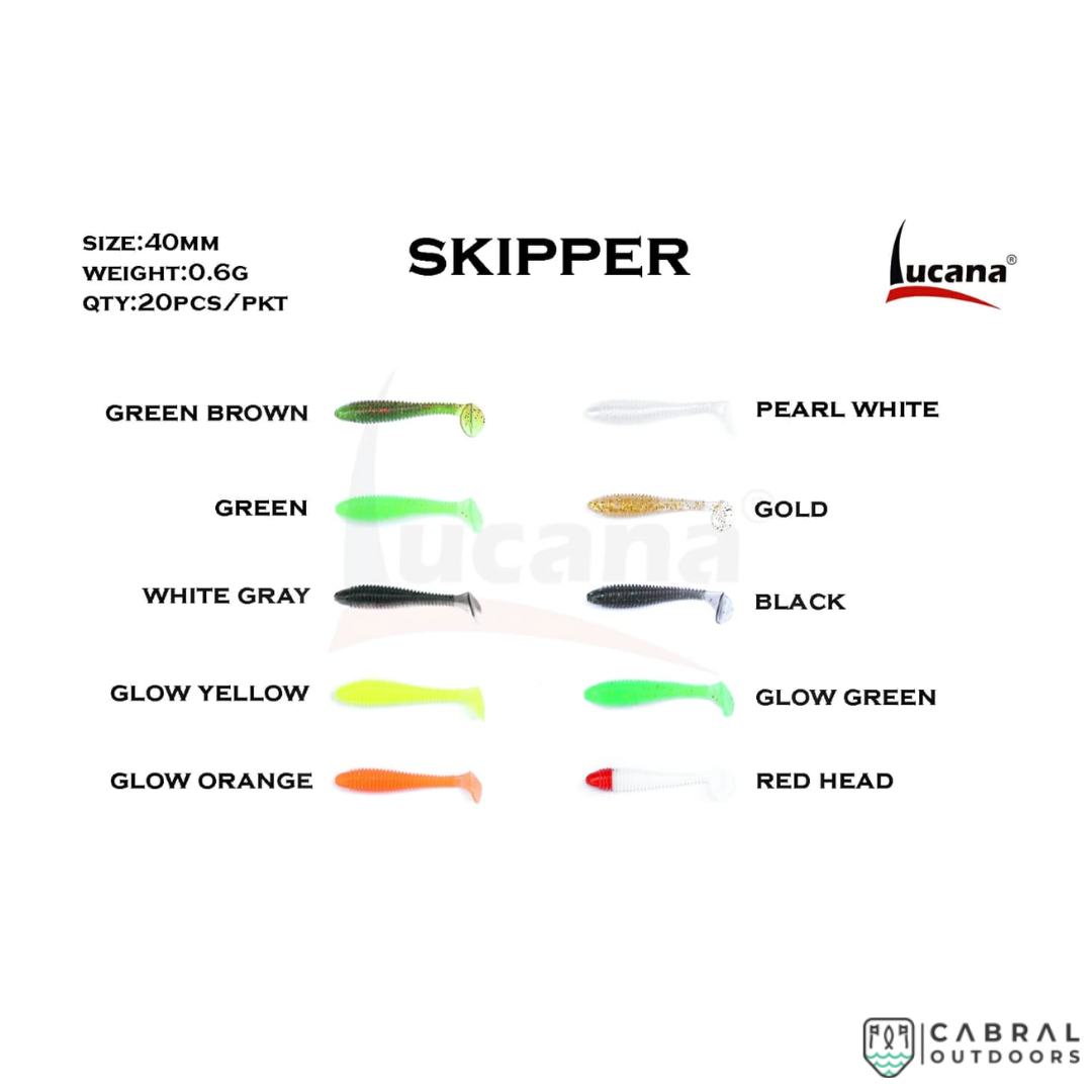 Lucana Skipper 40mm Soft Shad | Size: 4 cm | 0.6g Shad Lucana Cabral Outdoors