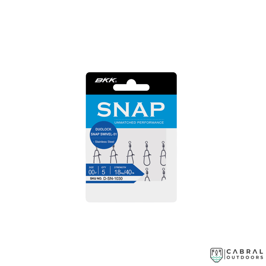 BKK Duolock Snap Swivel-51 | Size: #1-#3 Snap and Swivel BKK Cabral Outdoors