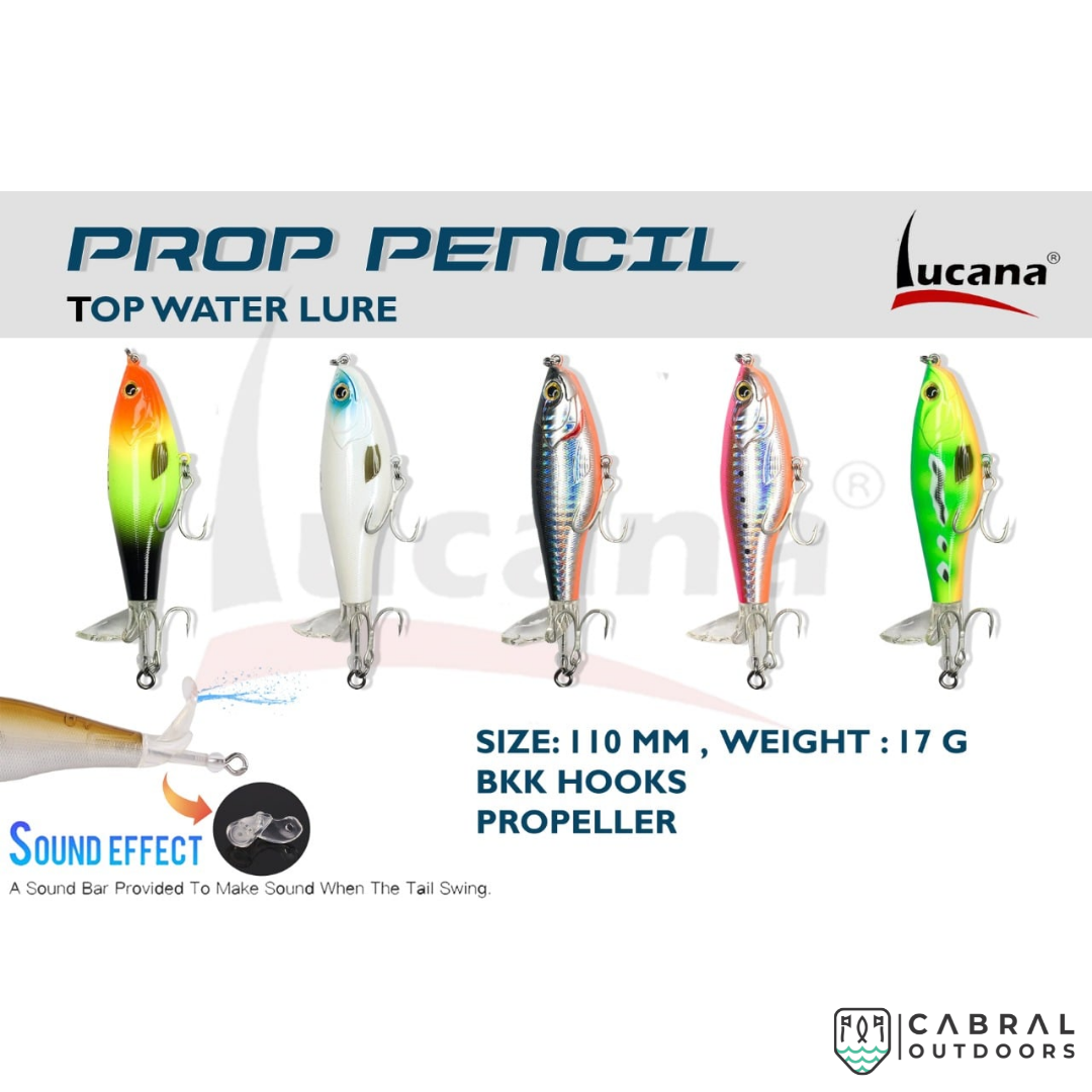 Lucana Prop Pencil Hard Lure | Size: 11cm | 17g Prop Baits Lucana Cabral Outdoors