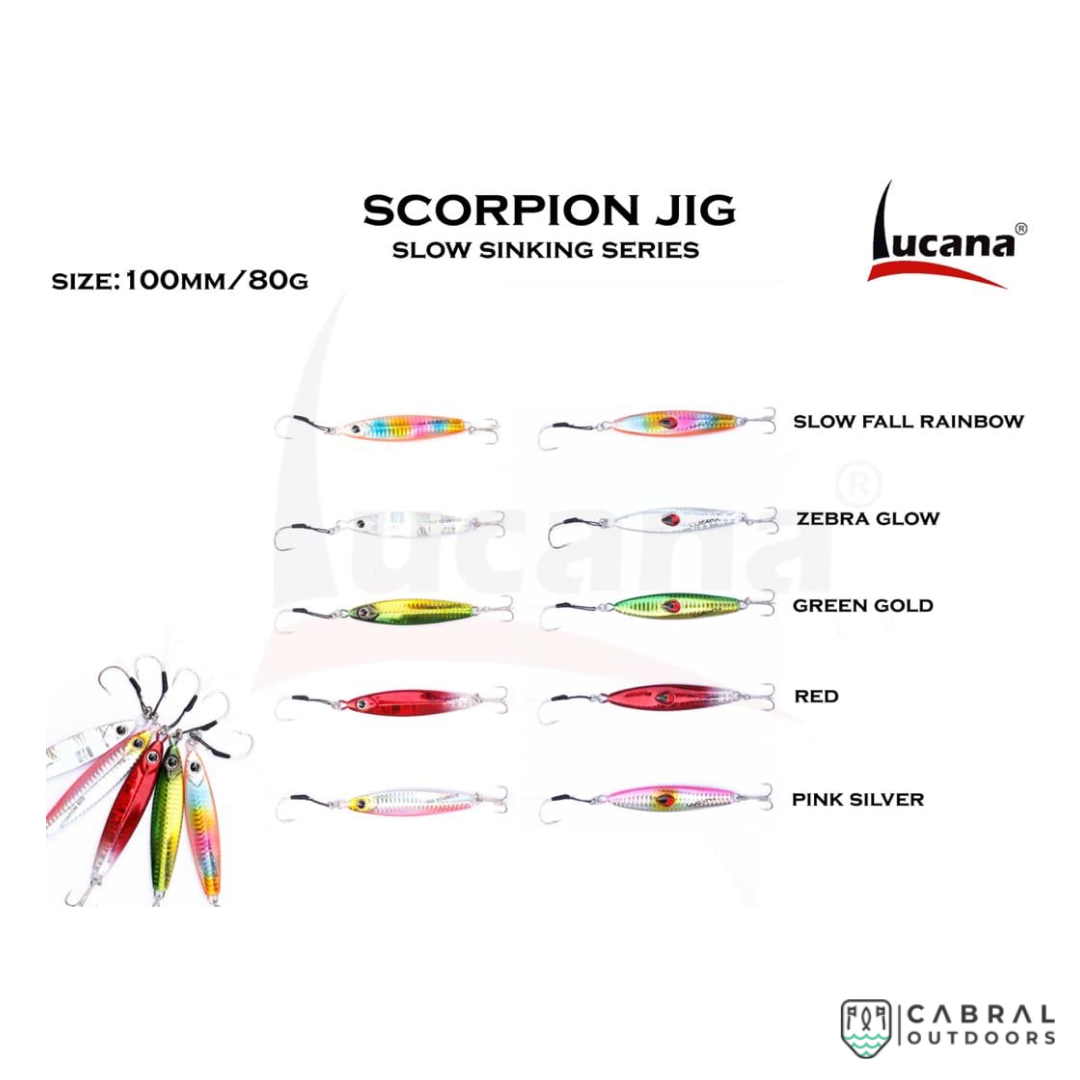 Lucana Scorpion Slow Sinking Jig 10 cm | 80g-100g Jigs Lucana Cabral Outdoors