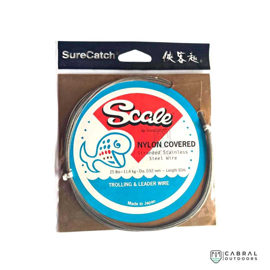 Sure Catch Scale Nylon Covered Stainless Steel Wire | 25lb Leader Sure Catch Cabral Outdoors