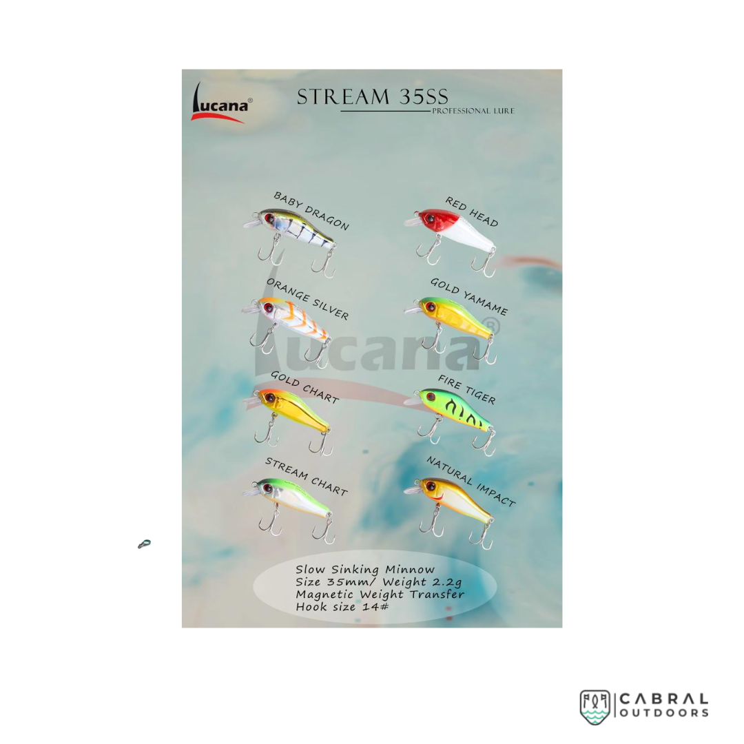 Lucana Stream 35SS | Size: 35mm | 2.2g Hard Lure Lucana Cabral Outdoors