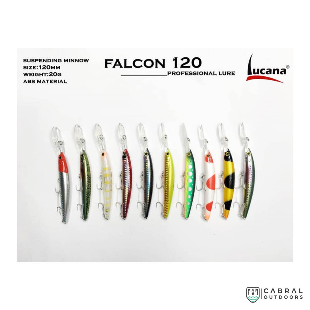 Lucana Falcon 100- 120 Hard Lure | Size:110mm-120mm | 13g-20g Deep Diver Lucana Cabral Outdoors