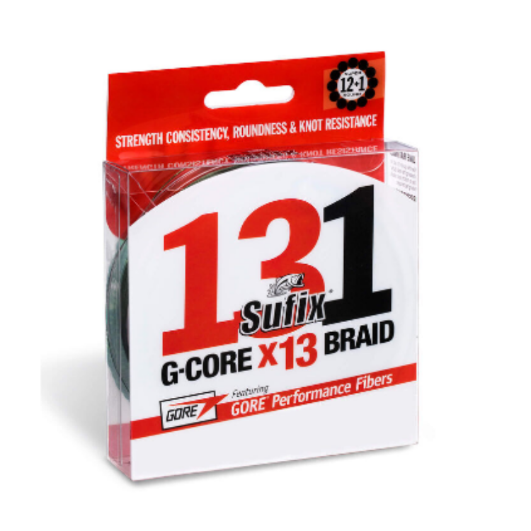 Sufix G-Core x13 100-150 M Braid line | 0.205mm, 0.235mm, and 0.285mm Braided Line Sufix Cabral Outdoors