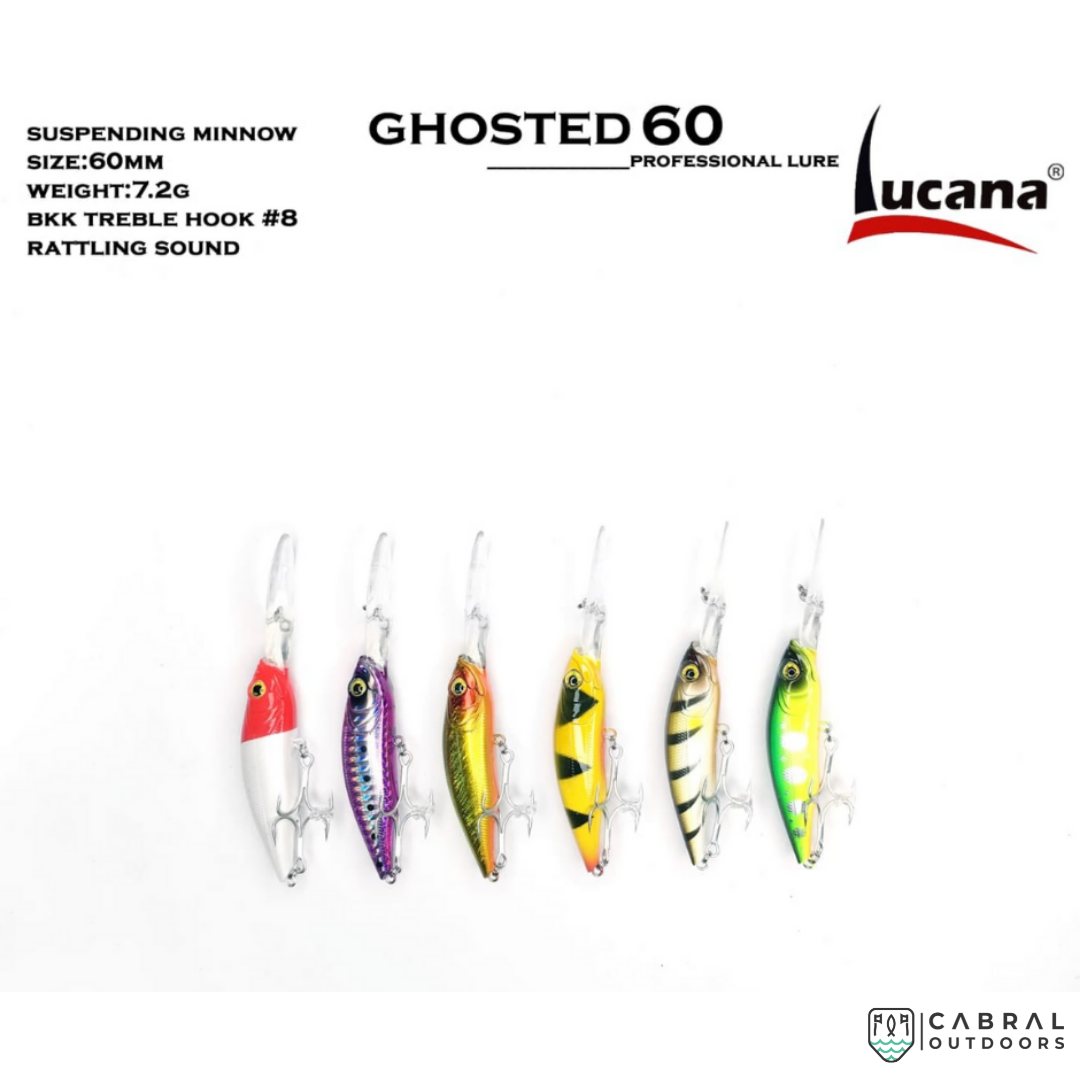 Lucana Ghosted Minnow | 60-70mm Crank Baits Lucana Cabral Outdoors