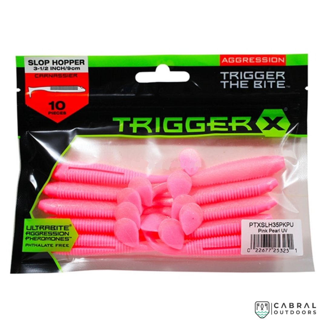 Aggression TriggerX Slop Hopper Carnassier | 3-1/2inch/9cm, 10pcs/pk Paddle Tail Aggression TriggerX Cabral Outdoors