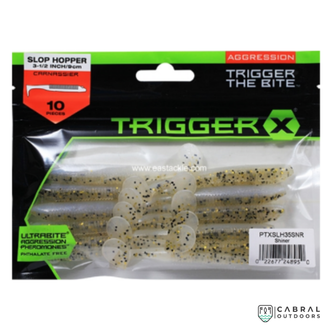 Aggression TriggerX Slop Hopper Carnassier | 3-1/2inch/9cm, 10pcs/pk Paddle Tail Aggression TriggerX Cabral Outdoors
