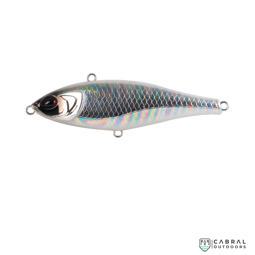 Bone Dash 90S Sinking Pencil/Vibe Hard Bait (with hooks) | Size: 90mm | 33g Pencil Baits Bone Cabral Outdoors