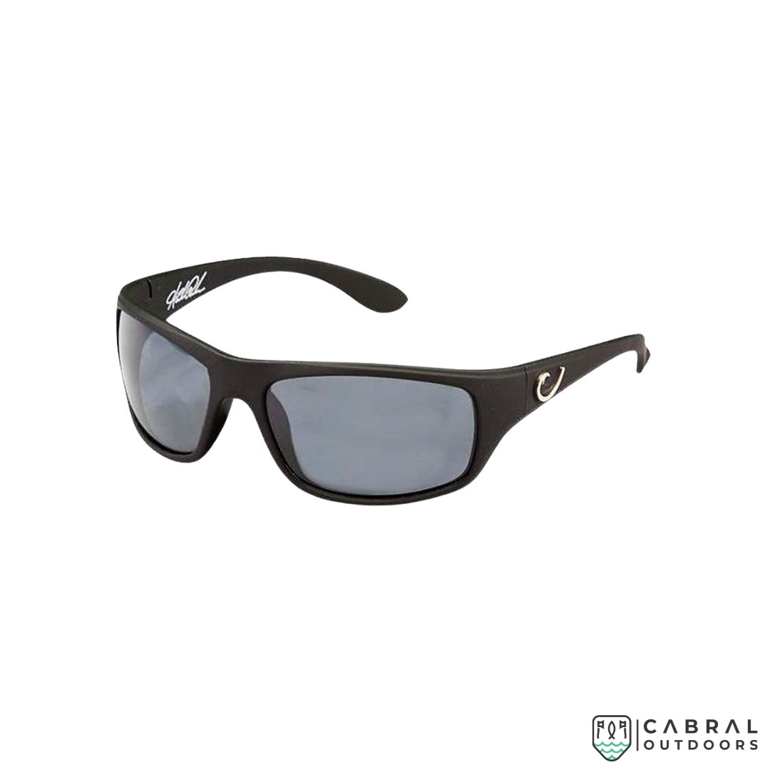 Mustad Hank Parker Polarized Sunglasses-Black Frame with Smoke Lens-HP100A-2 Accessories Mustad Cabral Outdoors