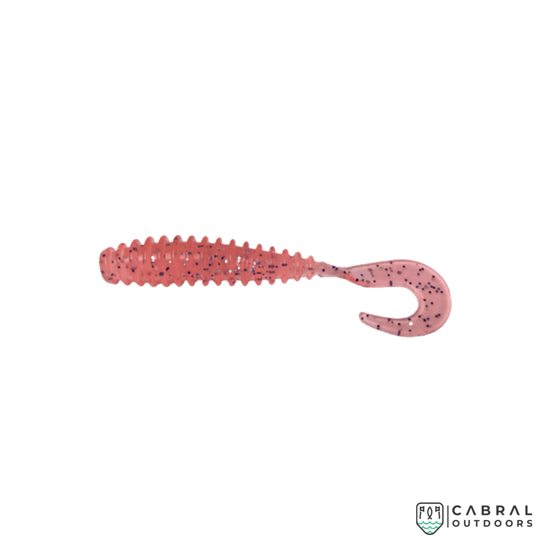 MajorCraft Paraworm Curly Tail Soft Lure Grub Model | 3.2" | 6Pcs/ pack MajorCraft Cabral Outdoors
