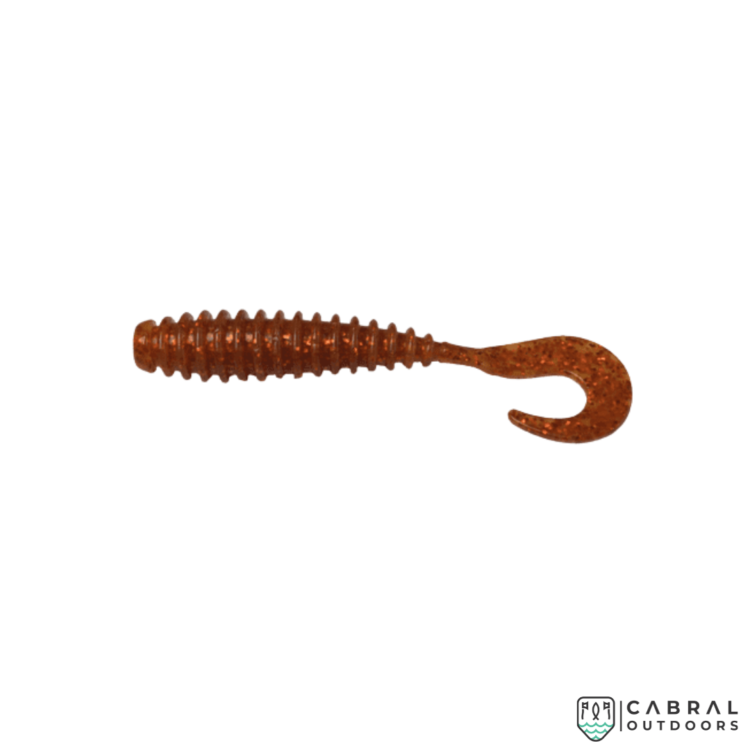 MajorCraft Paraworm Curly Tail Soft Lure Grub Model | 3.2" | 6Pcs/ pack MajorCraft Cabral Outdoors