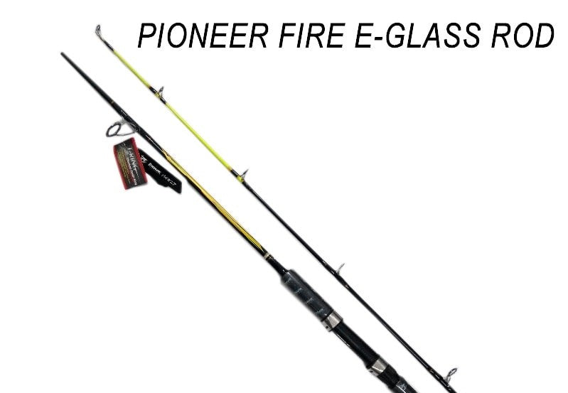 POS Pioneer Fire E-Glass 6ft -10ft Spinning Rod Spinning Rods Pioneer Cabral Outdoors