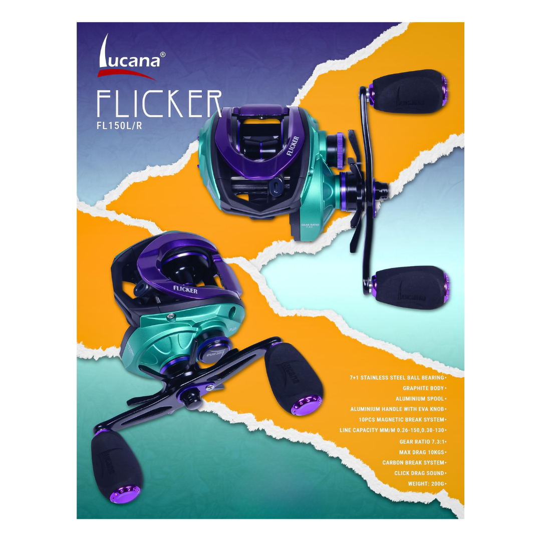 Lucana Flicker FL150R Baitcasting Reel