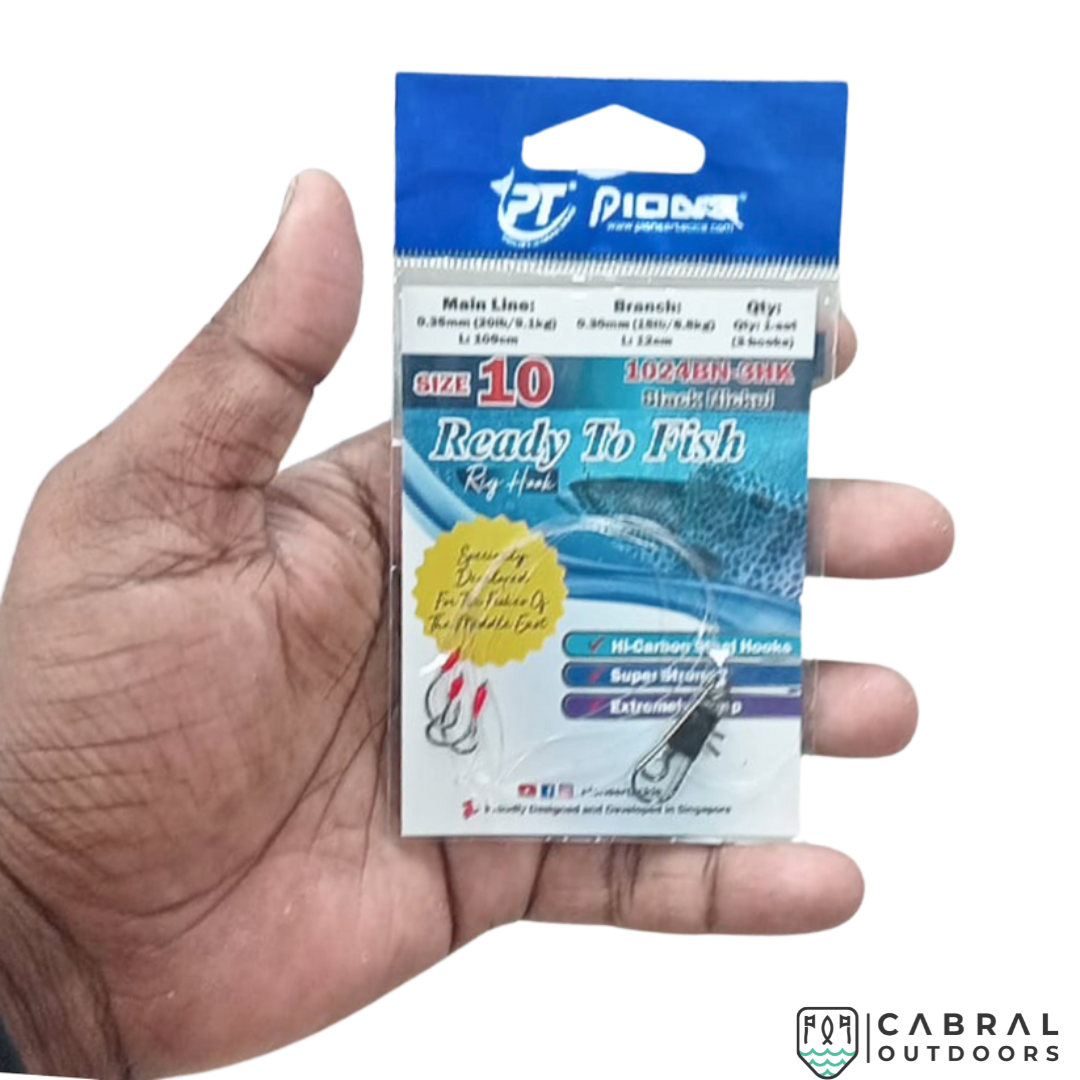 Pioneer Ready To Fish (Rig Hook) 1024BN-3HK | Size :10-24    Cabral Outdoors  Cabral Outdoors  