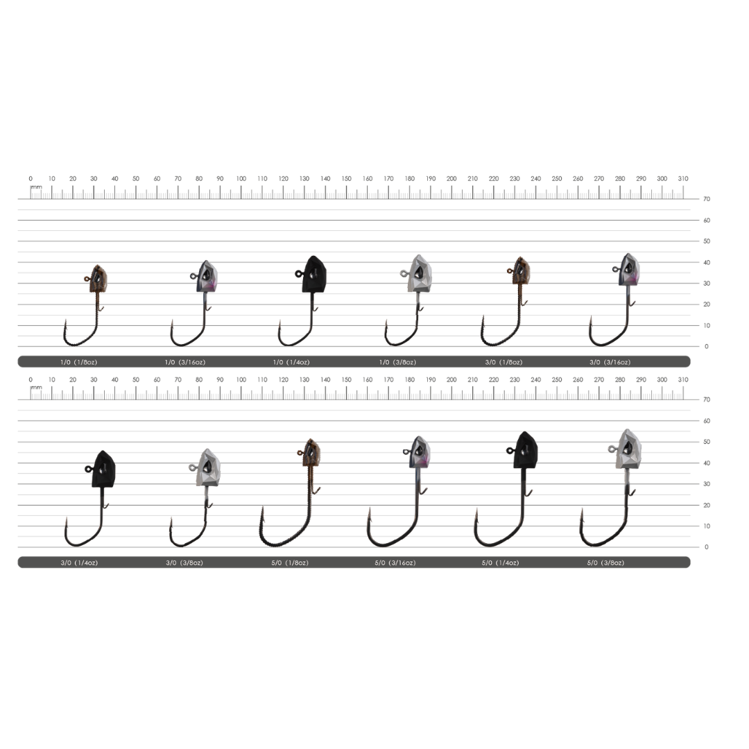 BKK REFRAX Jighead |  Size :- 1/0