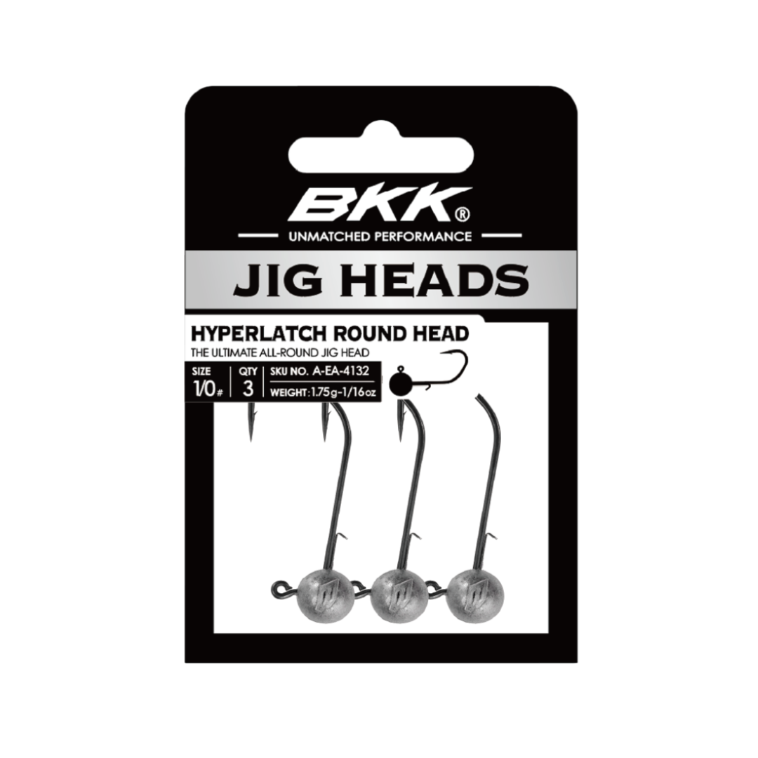 BKK Hyperlatch Round Head Jighead| Size:1/0 - 5/0