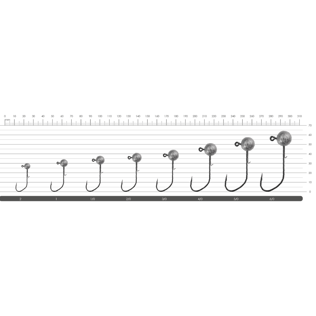 BKK Hyperlatch Round Head Jighead| Size:1/0 - 5/0
