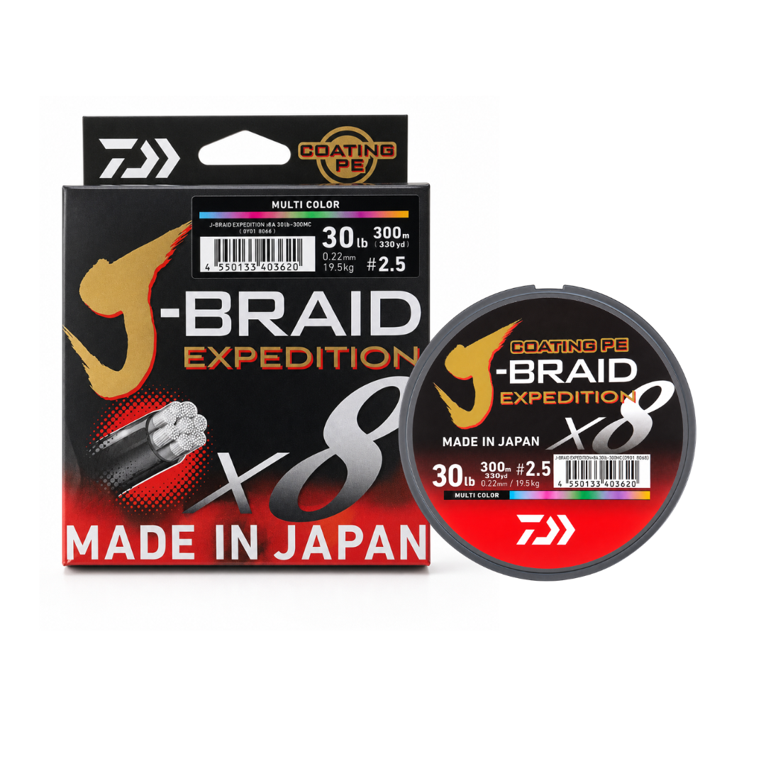 Daiwa J-Braid  Expedition X8 | 300m | 30lb-70lb