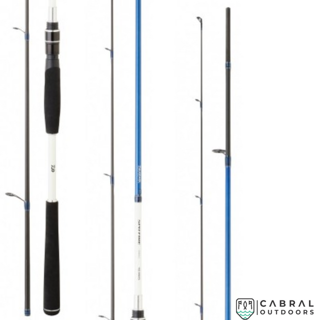 Daiwa Spitfire Seabass 10ft Jigging Rod  Spinning Rods  Daiwa  Cabral Outdoors  Daiwa Jupiter Safari Spinning Rod | Heavy Action for Fresh & Saltwater