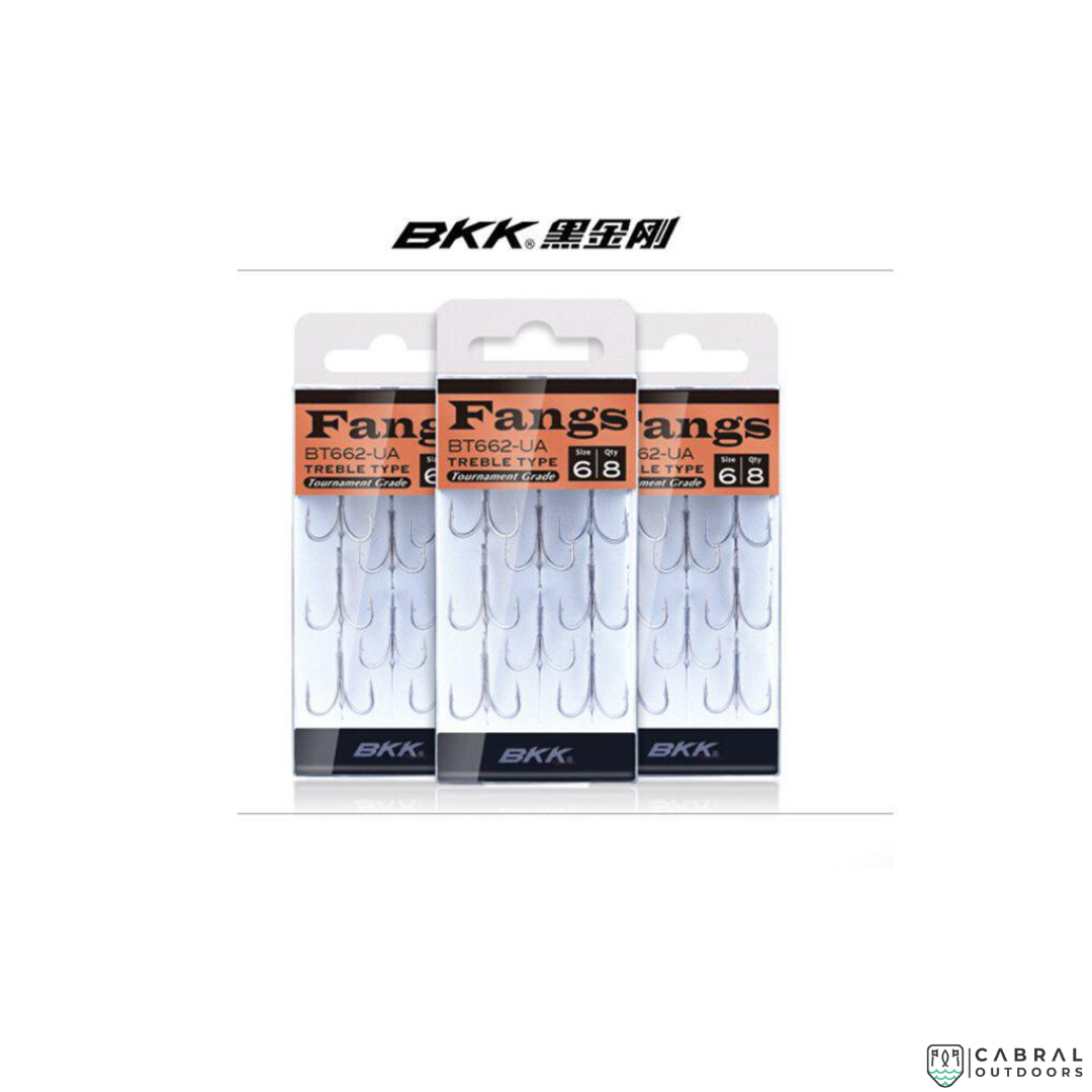 BKK Fangs 62 UA Treble Hook  | Size 3 - 6 |  Treble Hooks  BKK  Cabral Outdoors  