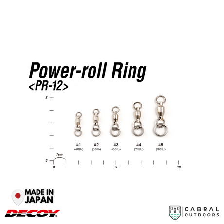 Decoy PR-12 Power Roll Ring | #1-#5  Swivel  Decoy  Cabral Outdoors  