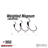 Decoy Worm-126 Weighted Magnum Hook | #6/0-#10/0  Worm hook  Decoy  Cabral Outdoors  
