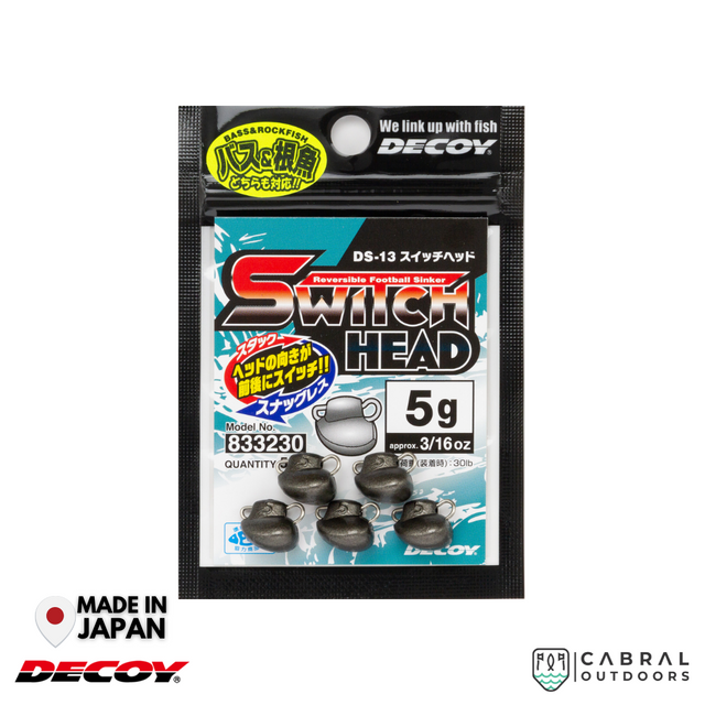Decoy DS-13 Switch Head Sinker | 5g-14g  sinker  Decoy  Cabral Outdoors  