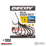 Decoy KR-30 Ringed Multi Hook | #9-#3/0  Worm hook  Decoy  Cabral Outdoors  