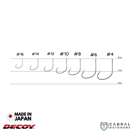 Decoy KR-33 Maggot Hook | #16-#4  Worm hook  Decoy  Cabral Outdoors  