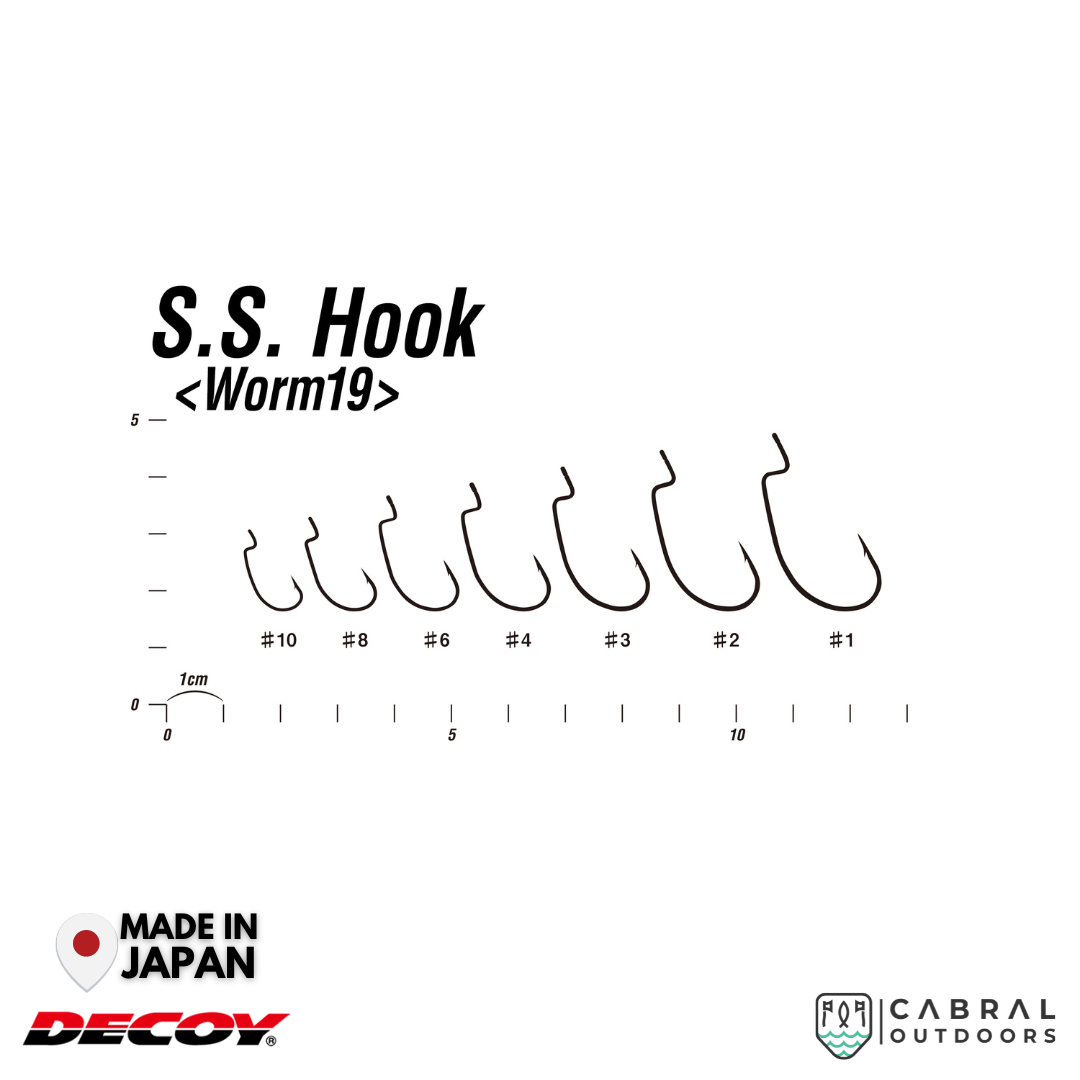 Decoy Worm 19 S.S. Hook | #10-#1  Worm hook  Decoy  Cabral Outdoors  