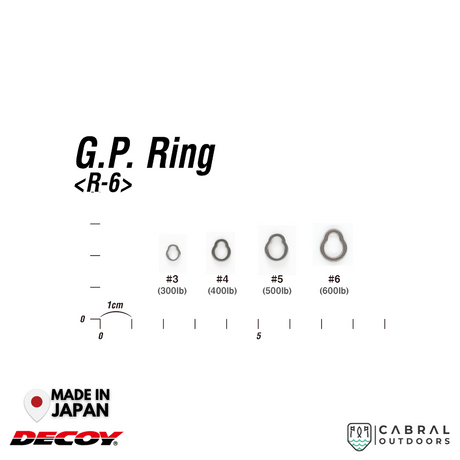 Decoy R-6 GP Ring | #3-#6  Split Ring  Decoy  Cabral Outdoors  