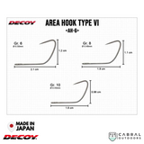 Decoy AH-6 Area Hook Type VI Spic | #10-#6
