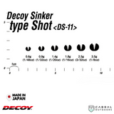 Decoy DS-11 Sinker Type Shot | 1.8g-3.5g  sinker  Decoy  Cabral Outdoors  