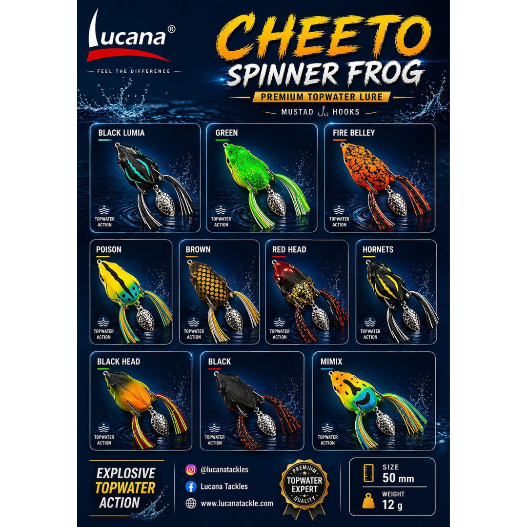 Lucana Cheeto Spinner Frog Lure 50mm | 12g