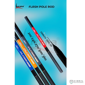 [B-Stock] Lucana Flash Fibre Glass Pole Rod | 7ft  Bstock  Lucana  Cabral Outdoors  