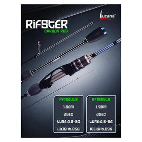 Lucana Rifster 6ft-6.6ft Ultra Light Spinning Rod  Spinning Rods  Lucana  Cabral Outdoors  